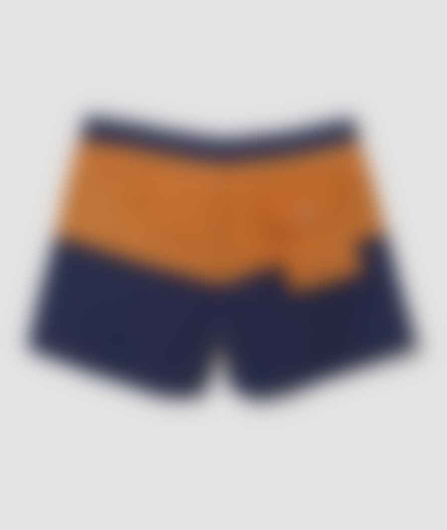 Saturdays NYC Navy Rust Nylon Ennis Boardshort