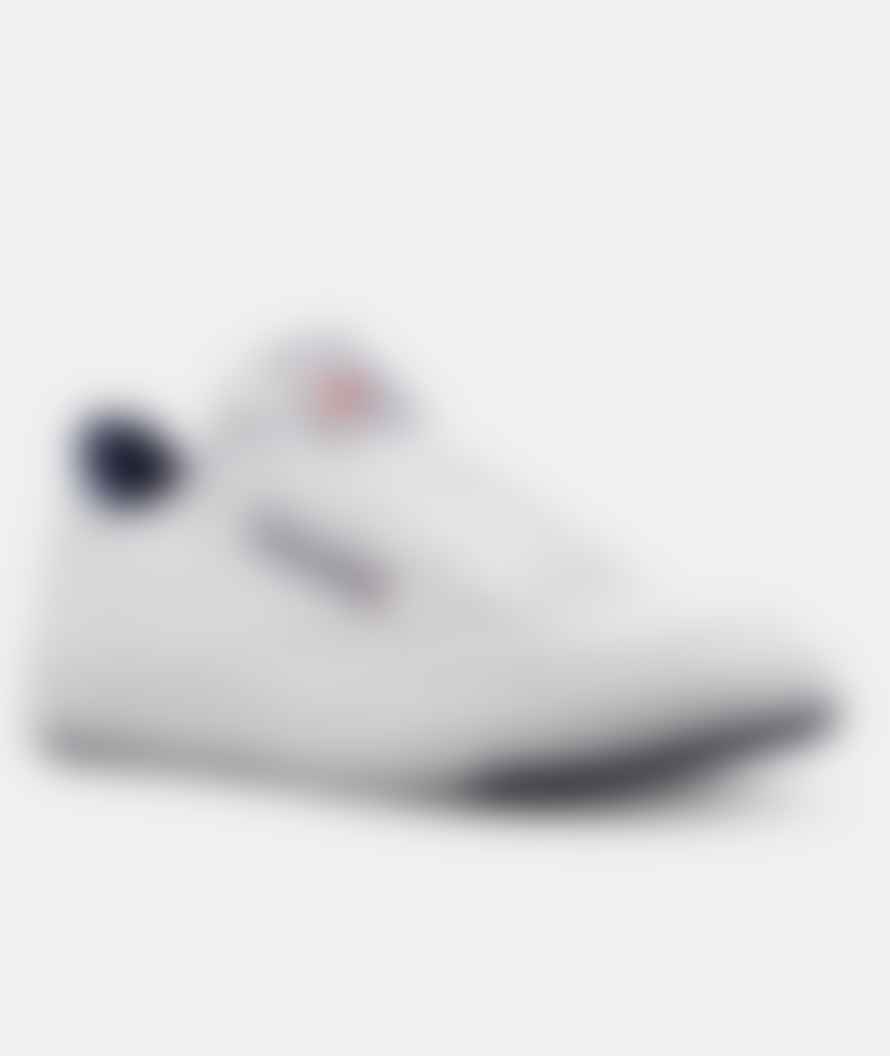 Reebok  White and Navy Leather Club C 85 Archive Shoes