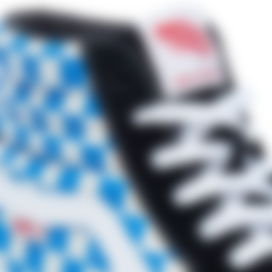 Vans  Black Victoria Blue SK8 HI Pro Check Shoes