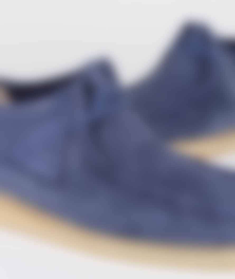 Clarks Originals Night Blue Suede Wallabee Shoes