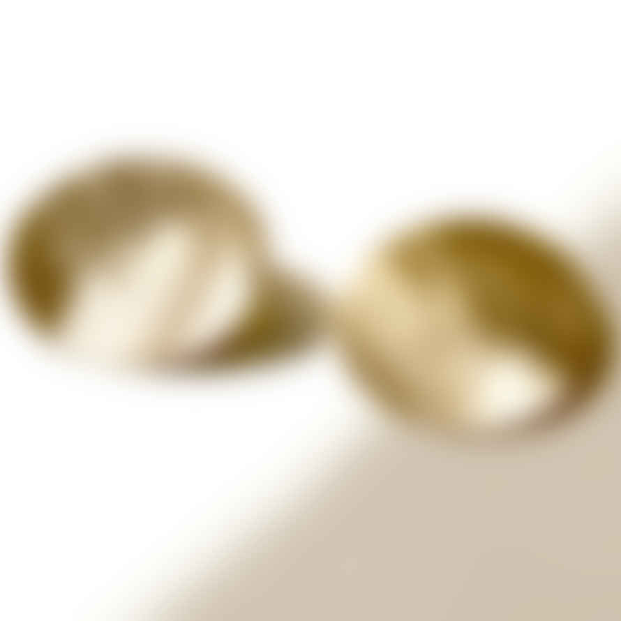 MONOMONO Large Gold Circle Form Earrings
