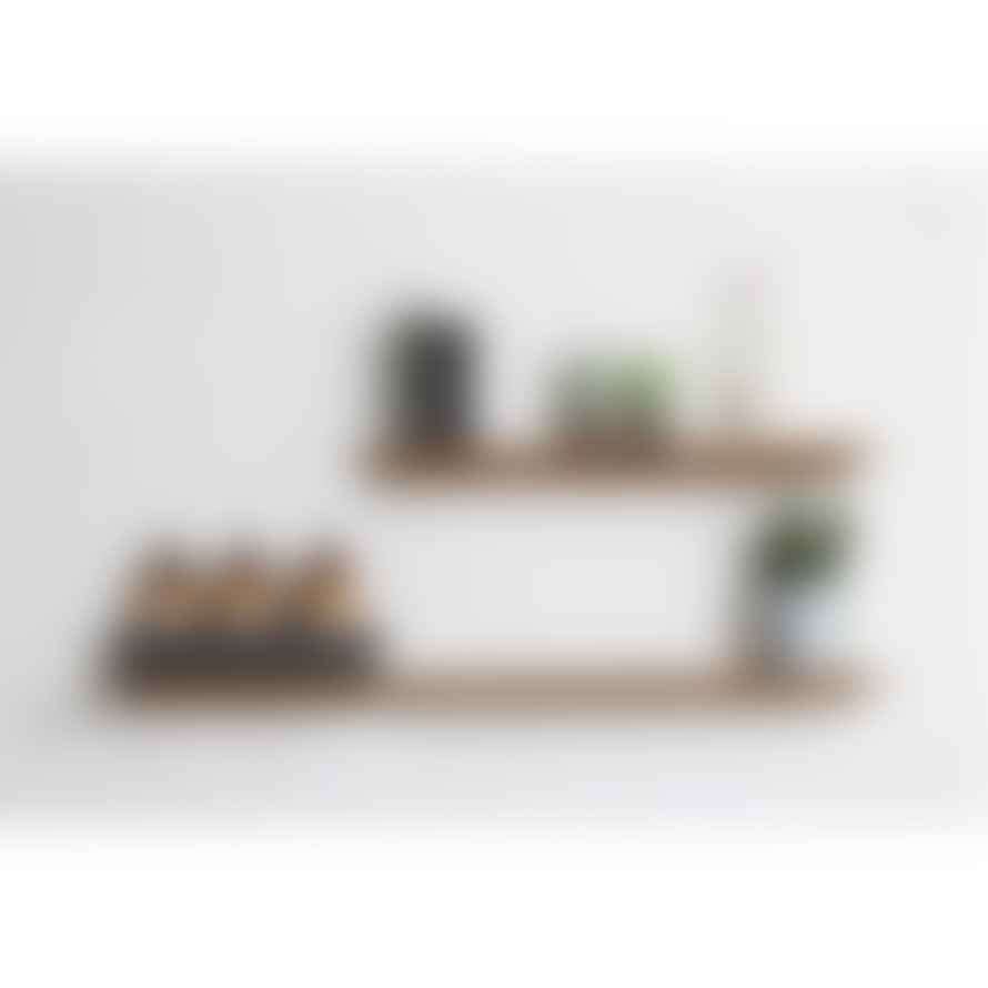 One World Interior Recycled Teak Wood Craftsman Wall Shelf