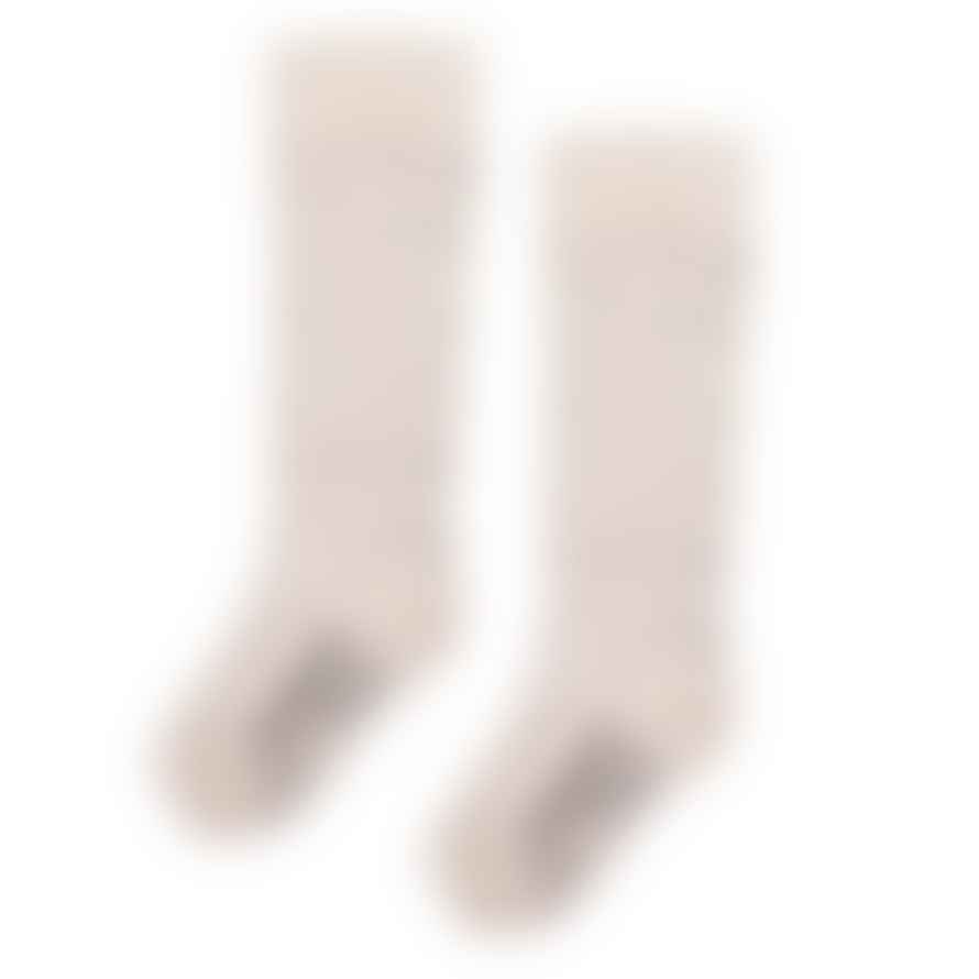 Little Indians Ecru Knee Socks Dots