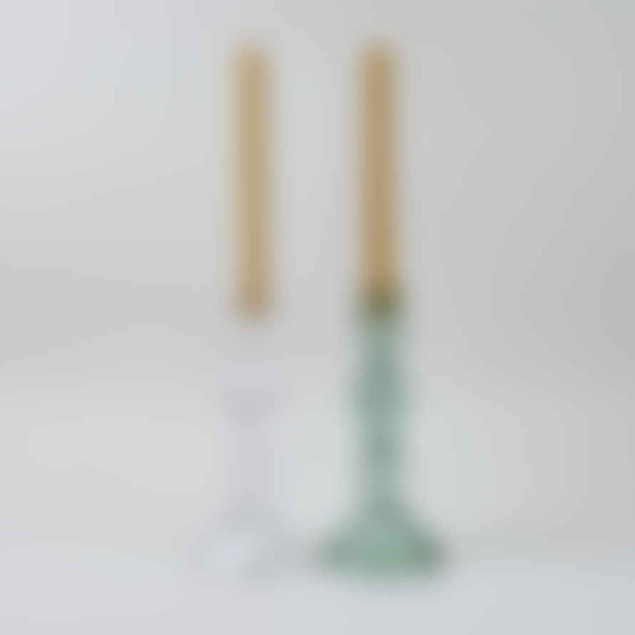 Grand Illusions Glass 'Bella' Candlestick - Clear - Set of 2