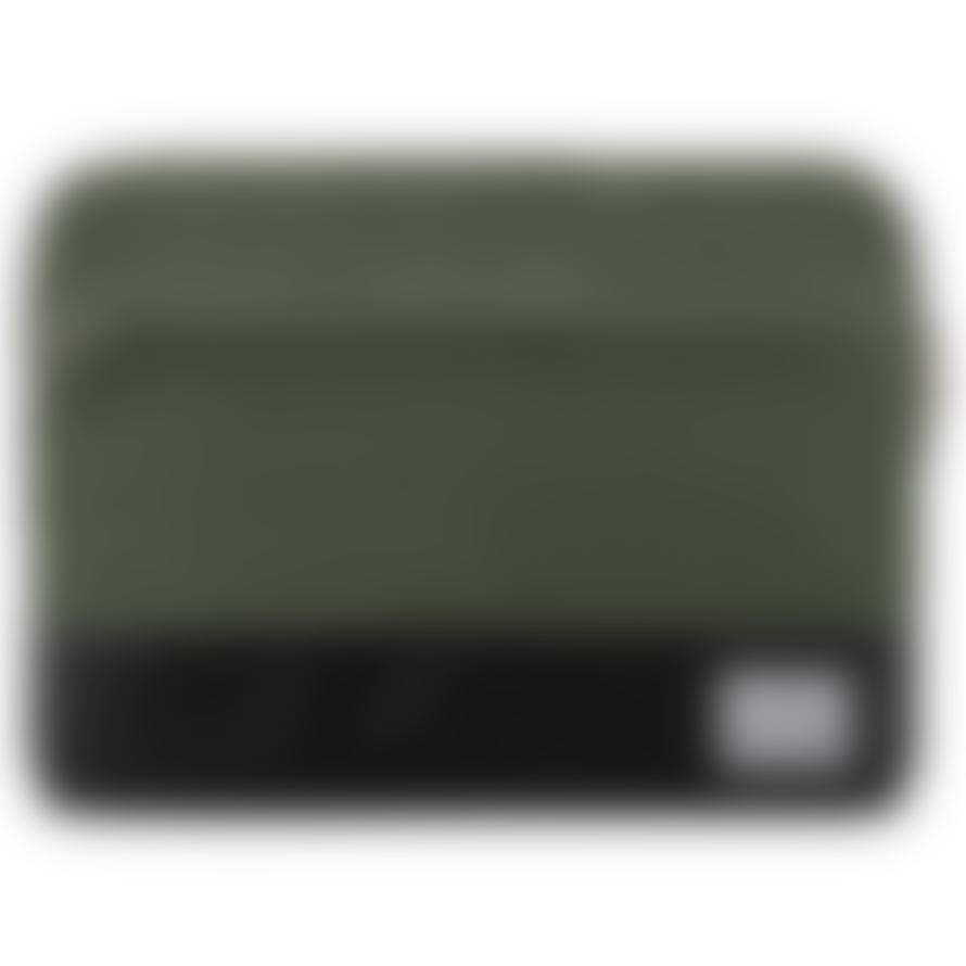 Johnny Urban 13 inch Green and Black Cotton Canvas Laptop Sleeve