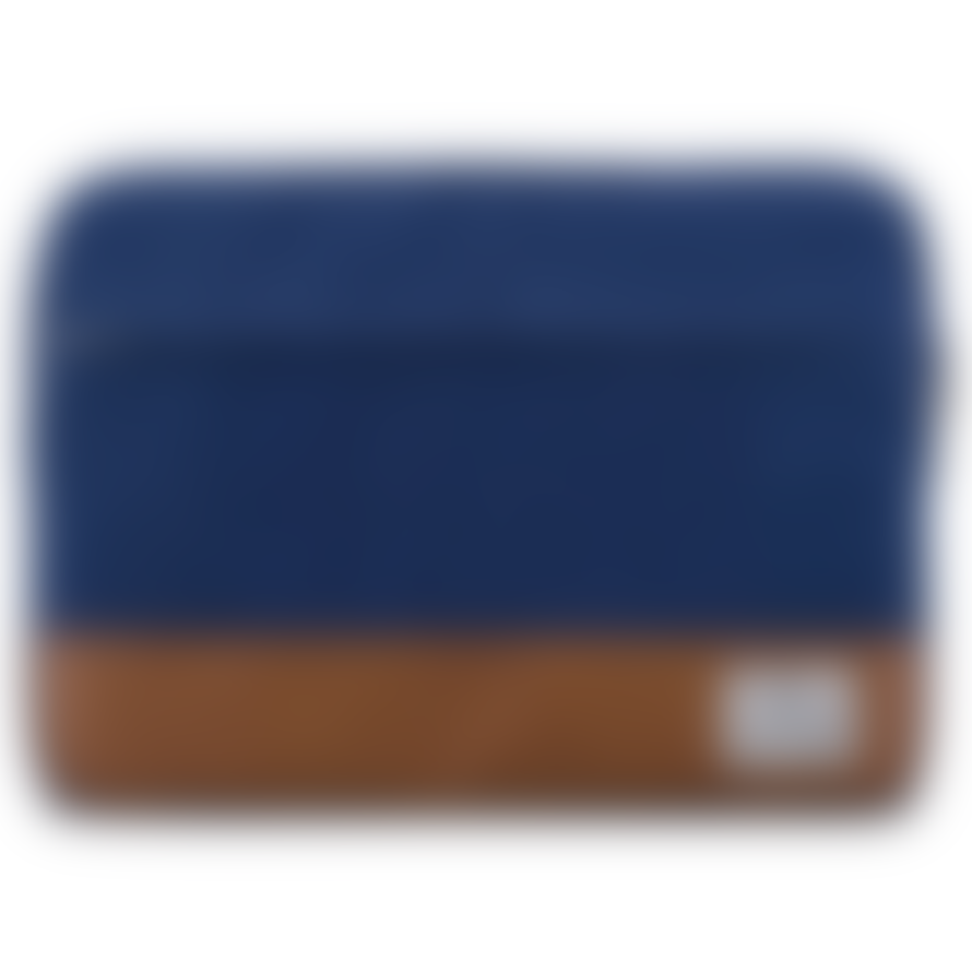 Johnny Urban 13 inch Blue and Brown Cotton Canvas Laptop Sleeve