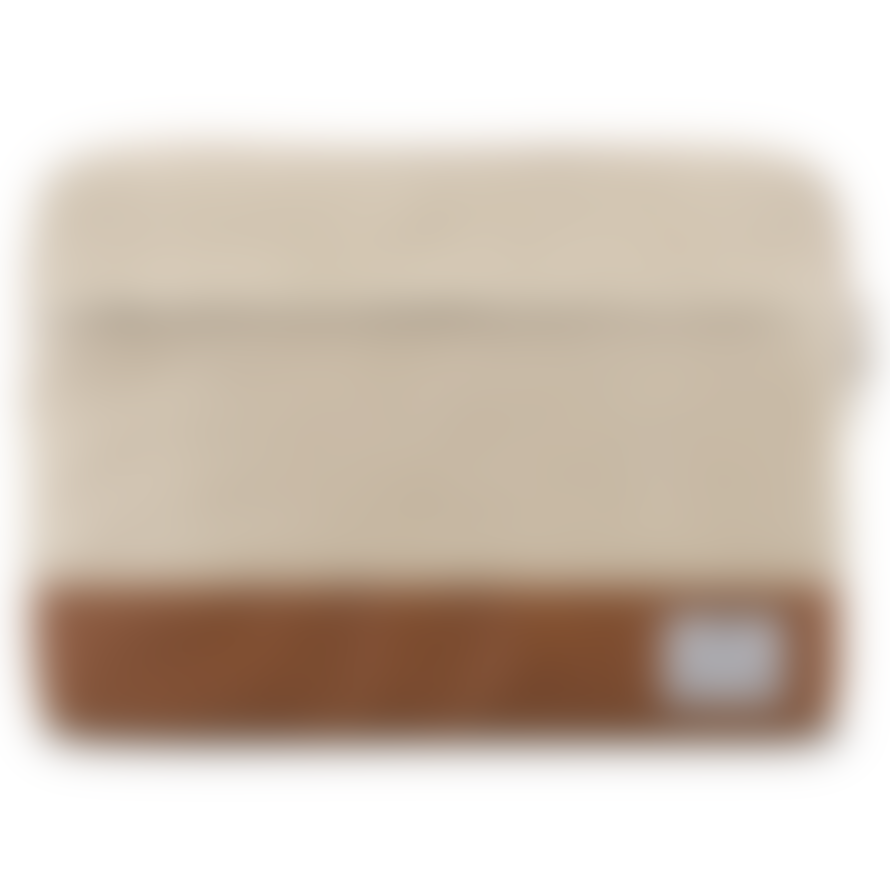 Johnny Urban 15 inch Sand and Brown Cotton Canvas Laptop Sleeve