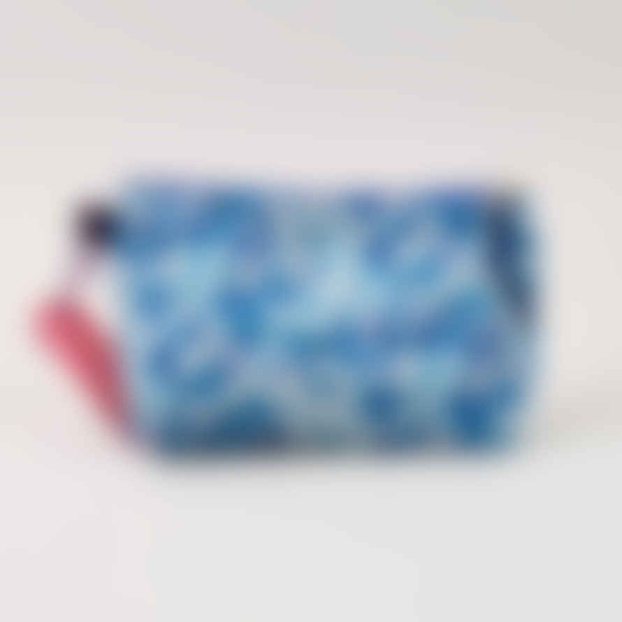 Alice Caroline Liberty Print Fabric Cosmetic Bag - Mitsi Blue