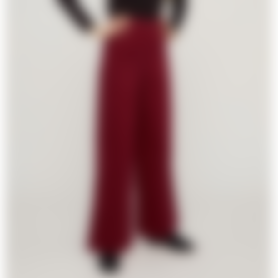 People Tree Wide Red Cotton Corduroy Noelle Trouser