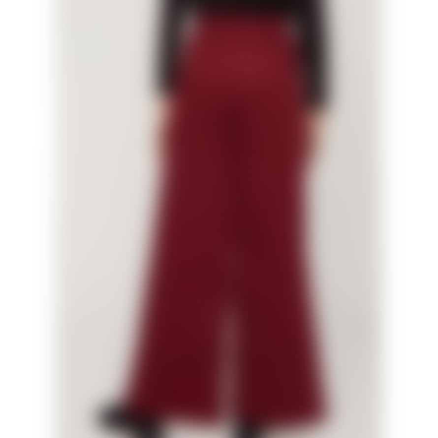 People Tree Wide Red Cotton Corduroy Noelle Trouser