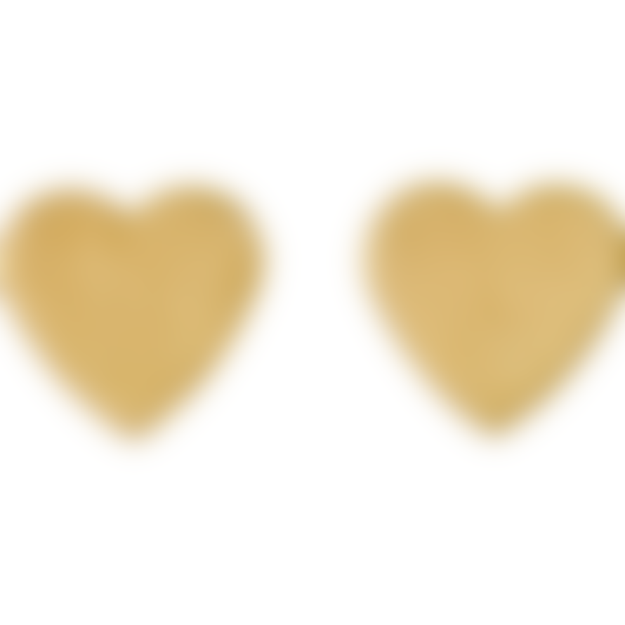 Pilgrim 0.9cm Gold Plated Vivi Heart Stud Earrings