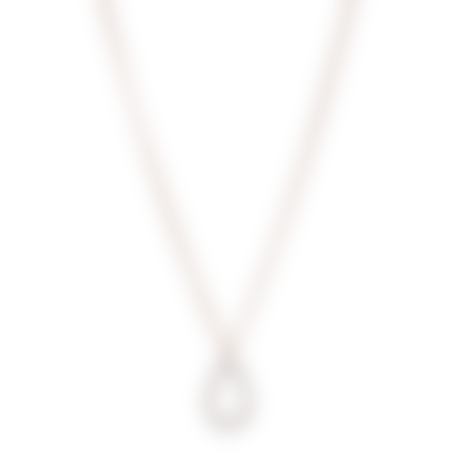 Pilgrim 40cm Rose Gold Plated Delia Teardrop Necklace