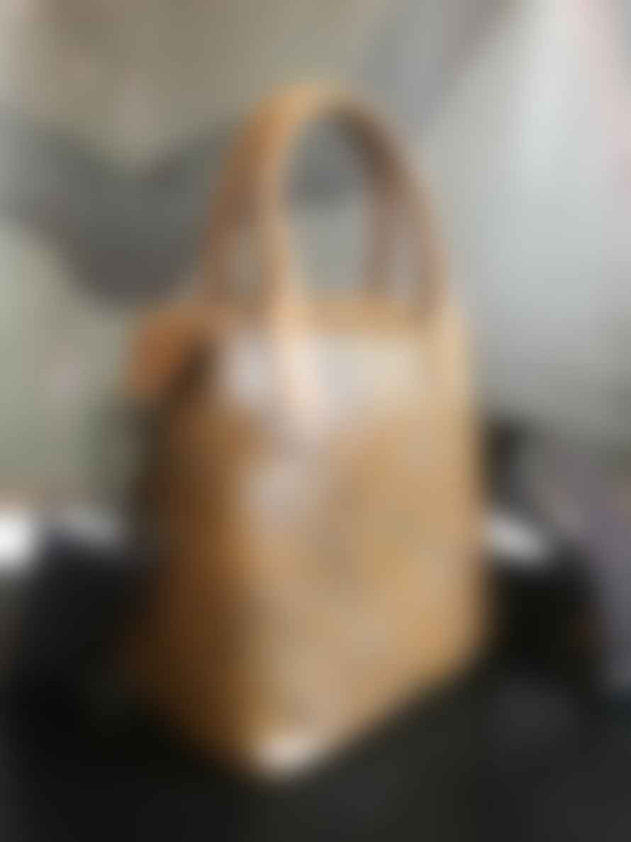 CollardManson Maya Bag Tan Floral Leather