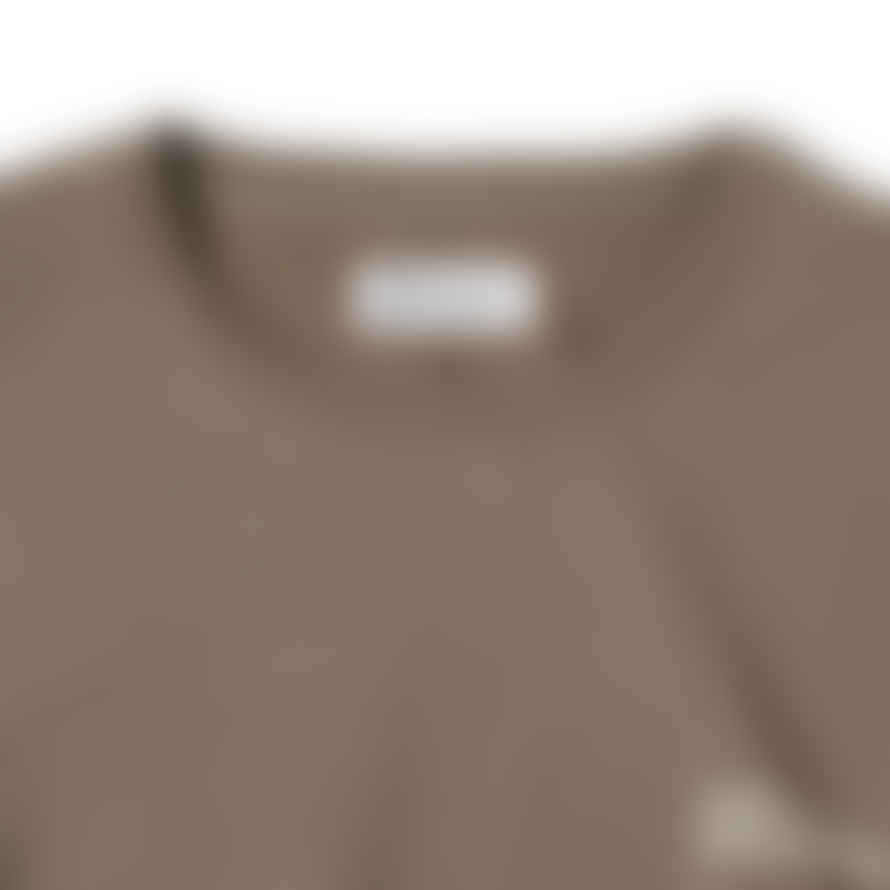 Partimento Full Volume Shirring Sleeves MTM Sweatshirt in Brown