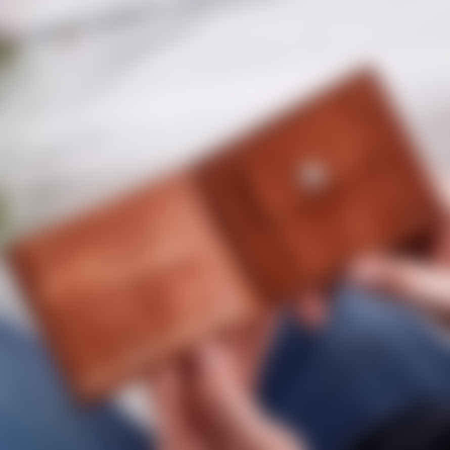 Vida Vida Leather Wallet with Coin Section