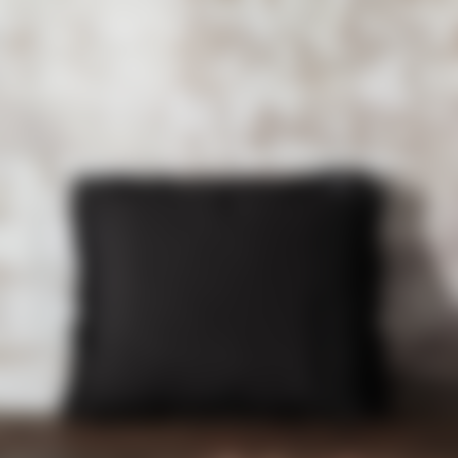 40 x 50cm Black Woolen Cushion