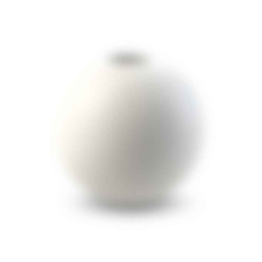 Cooee Design 20cm White Ceramic Ball Vase