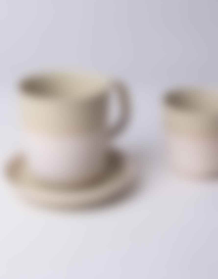 Living Talk Green Hiiro White Clay Glaze Mug