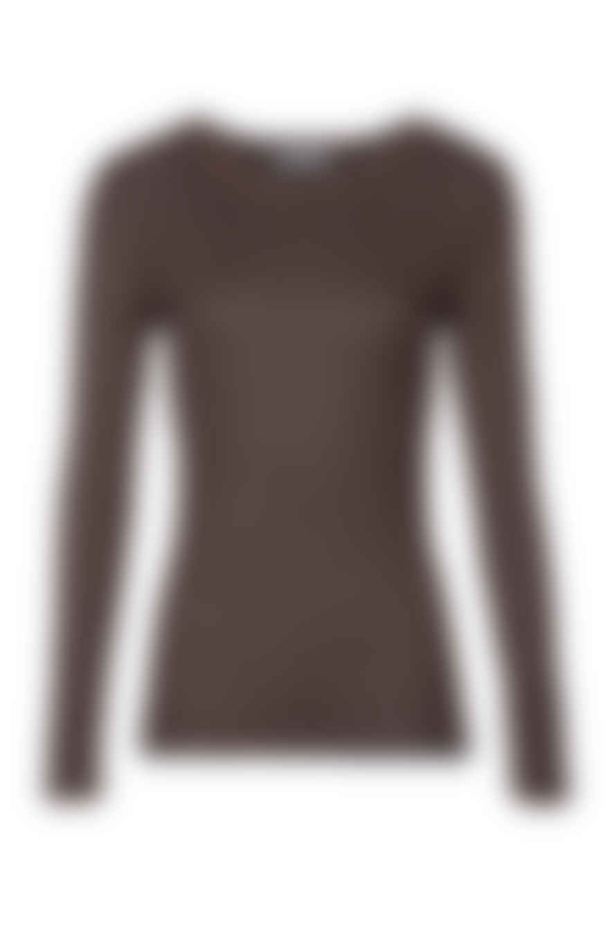 by-bar Terracotta Viscose Lux Basic Longsleeve