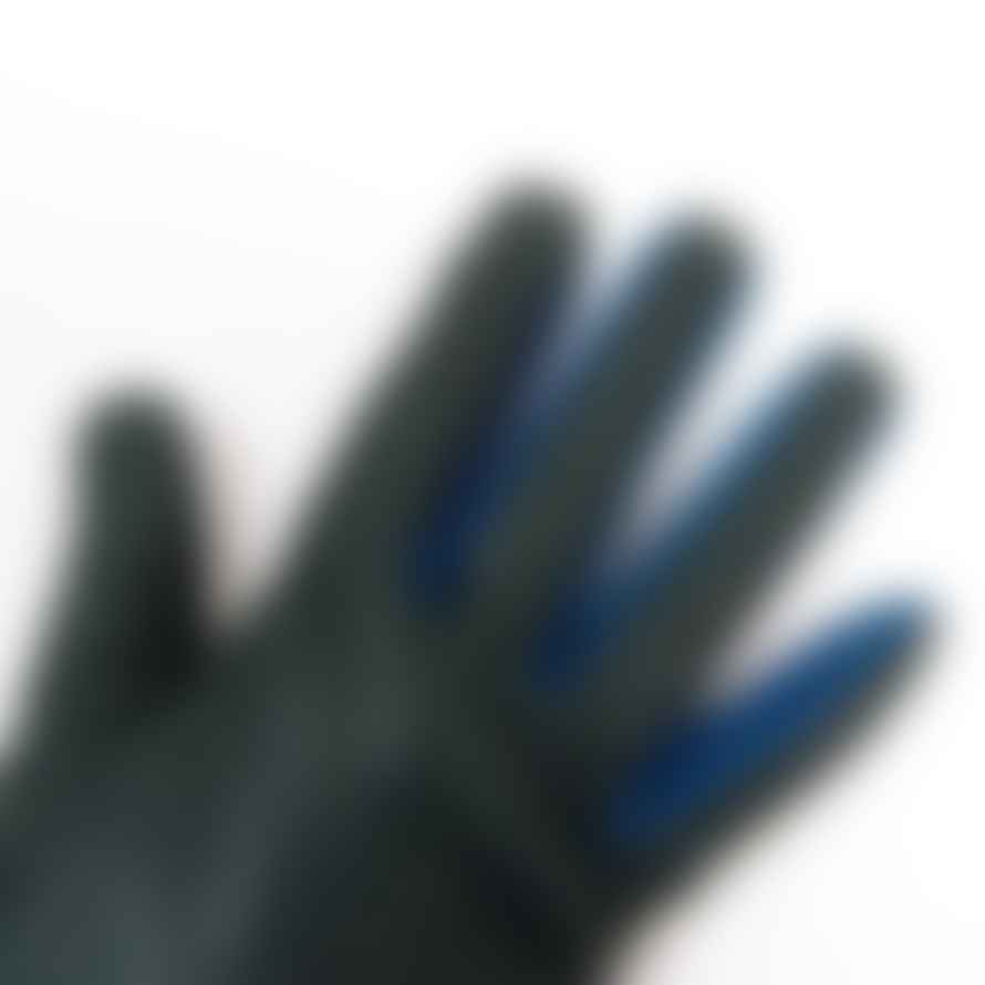 GLOVES BICOLORE LEATHER & DAIM BLUE-GREEN 