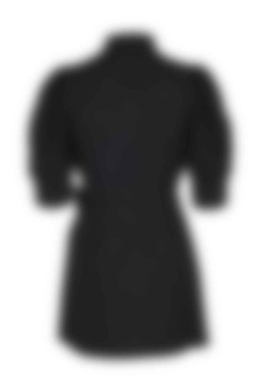 Hofmann Copenhagen Camille Short Black Wrap Dress