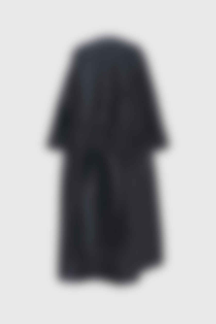 SEI x BIAAF Arratia Long Coat in Black Silk