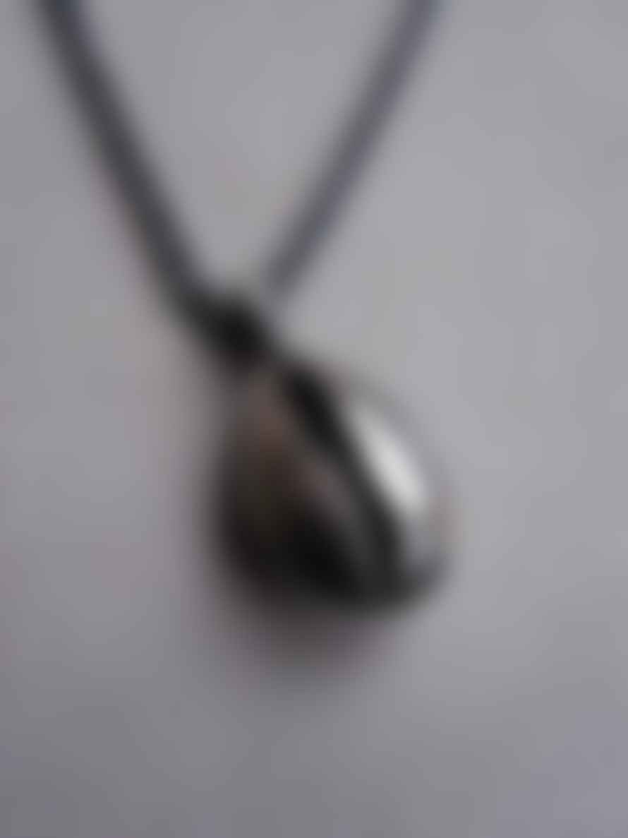 CollardManson Oxidised 925 Silver Cowrie Shell Necklace