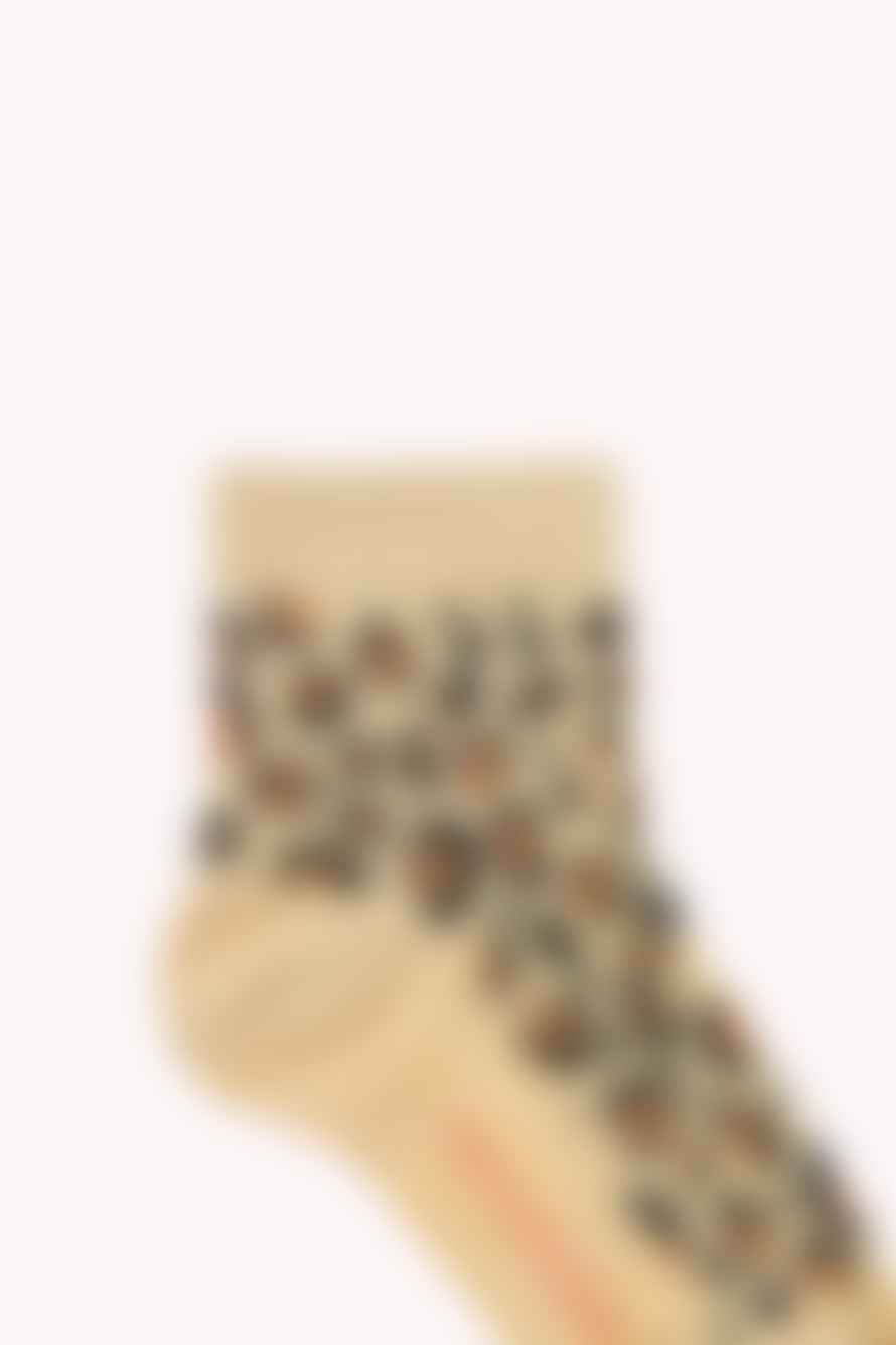 Tinycottons Sand and Brown Animal Print Socks