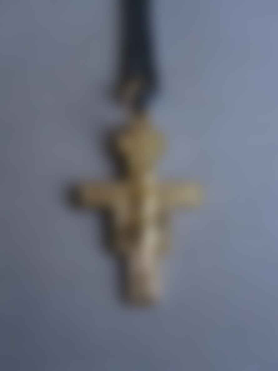 Window Dressing The Soul Gold Plated 925 Silver Cross With Jesus Necklace