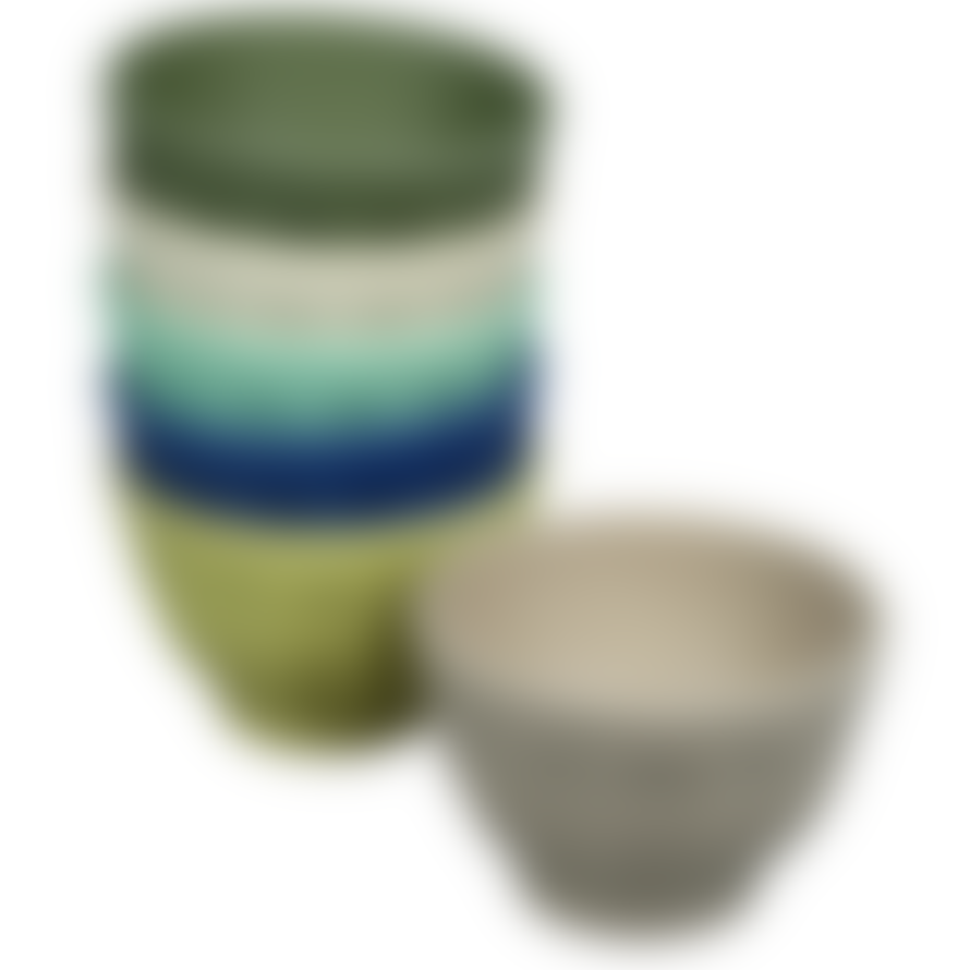 Zuperzozial Set of 6 Breeze Bamboo Dessert Sweet Fortune Bowls