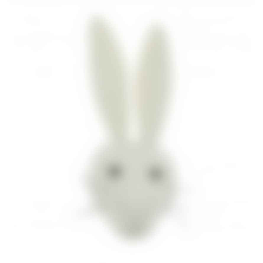 Loula and Deer White Rabbit Head Wall Decoration Mini