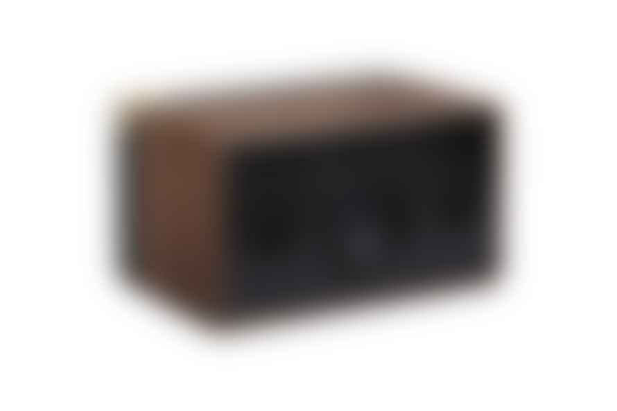 LA BOITE CONCEPT Walnut and Golden Aluminum Fabric PR 01 Speaker