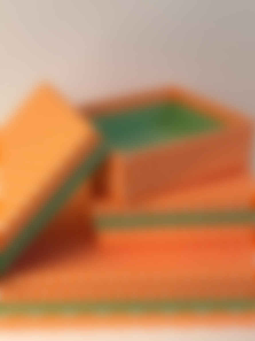 Rie Elise Larsen Set of 3 paper boxes orange arrow/green circle