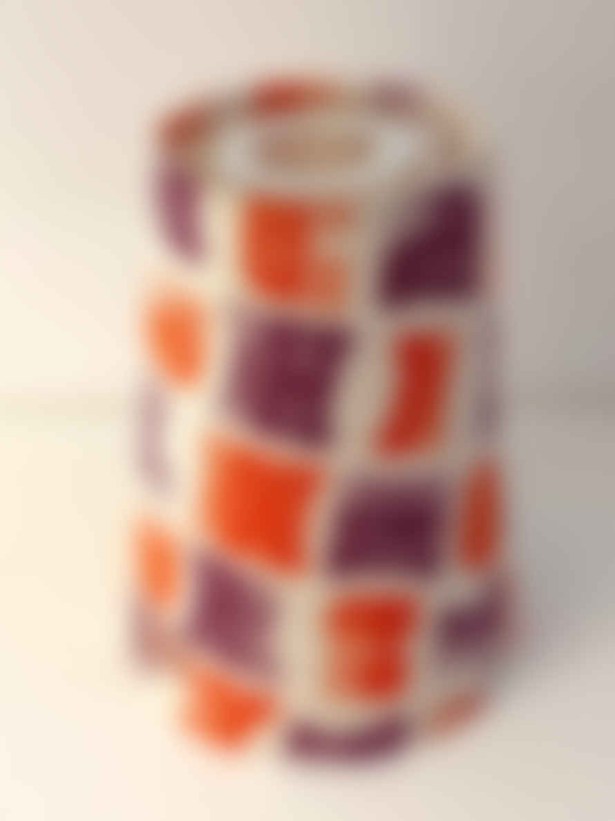 Bonjour Mon Coussin Orange/Purple fabric Lampshade ABC