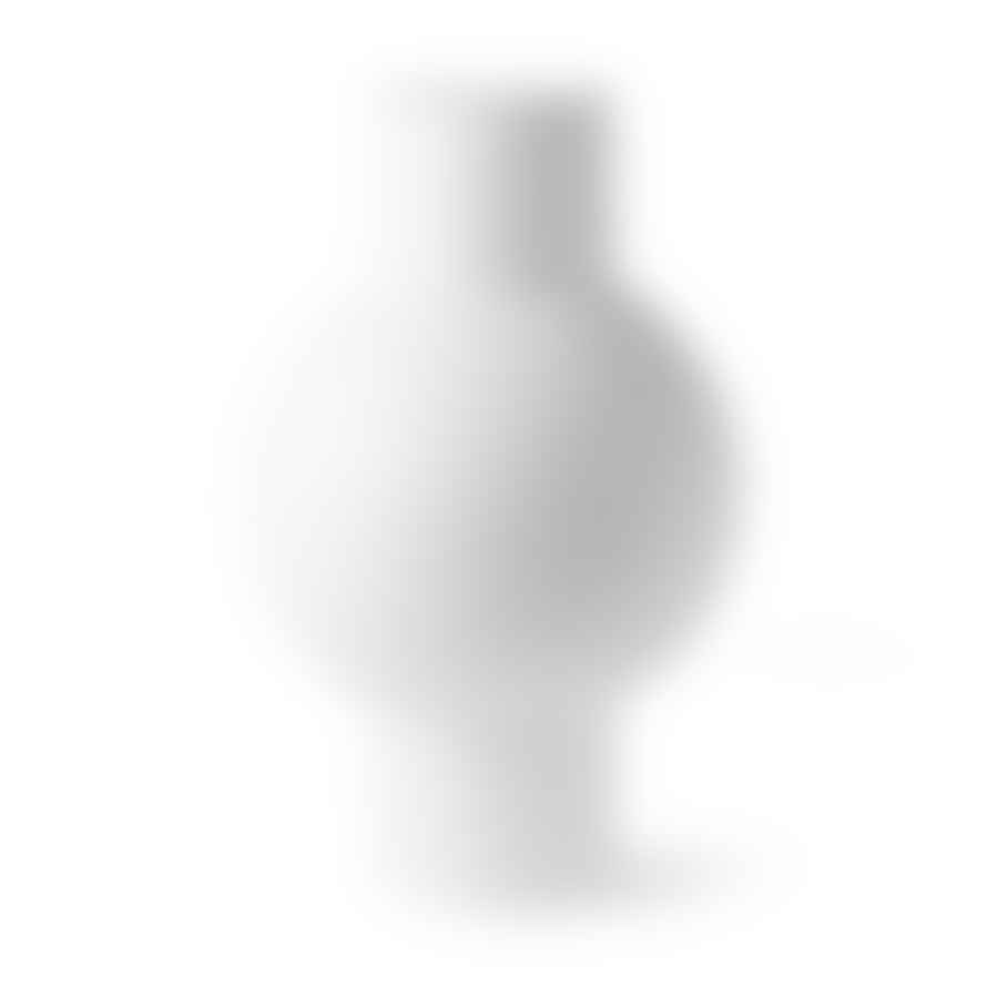 Mink Interiors Atlantis Modern Vase -Smooth Matt White (medium)