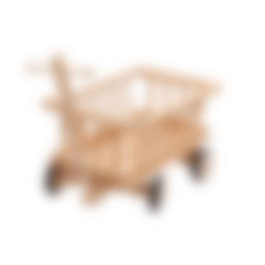 Travelling Basket Wooden Toy Cart