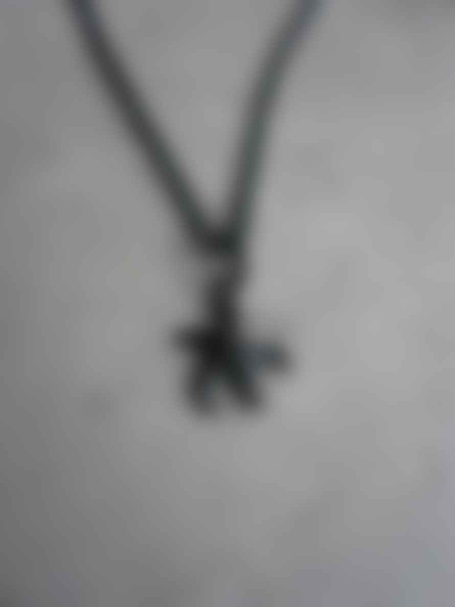 CollardManson Oxidised 925 Silver Starfish Necklace