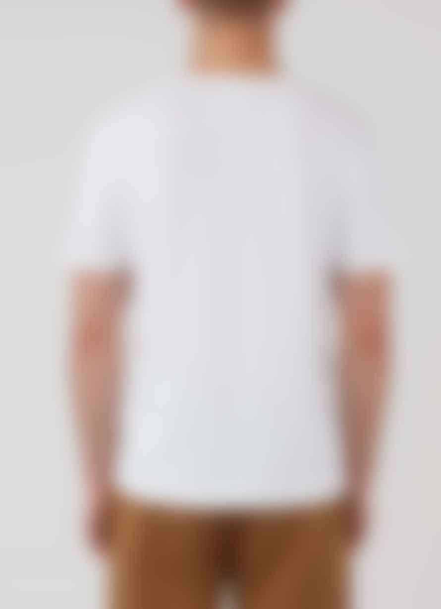 Sunspel Pima Cotton Linen Tee - White