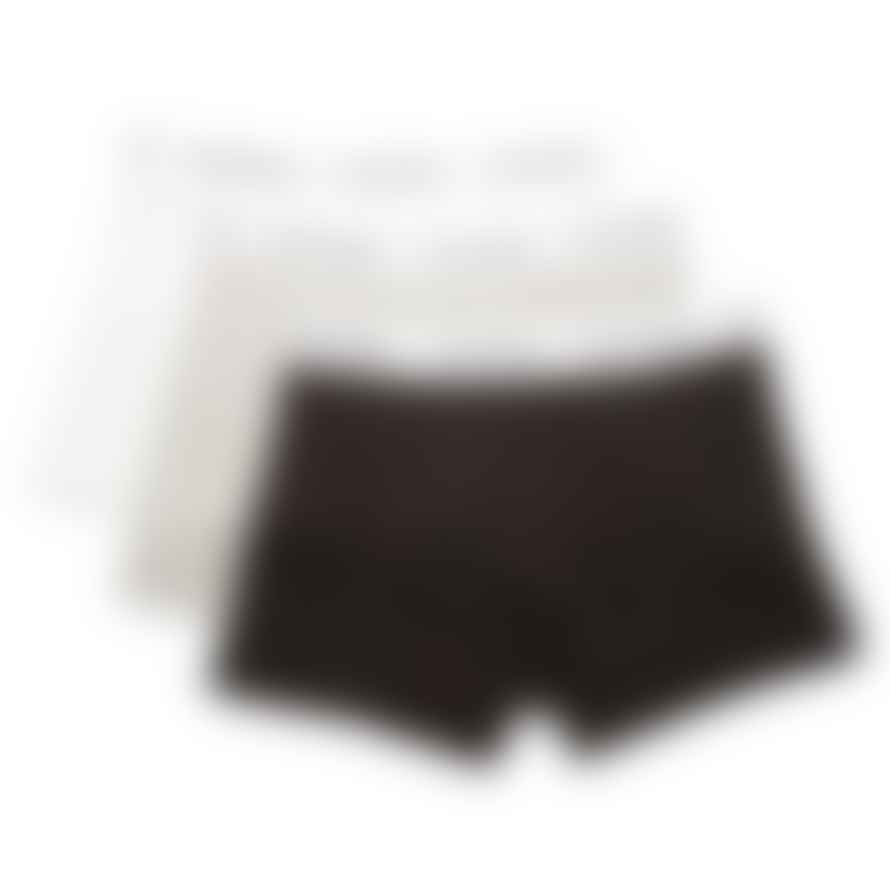 Calvin Klein Cotton Stretch Trunks Black White Grey