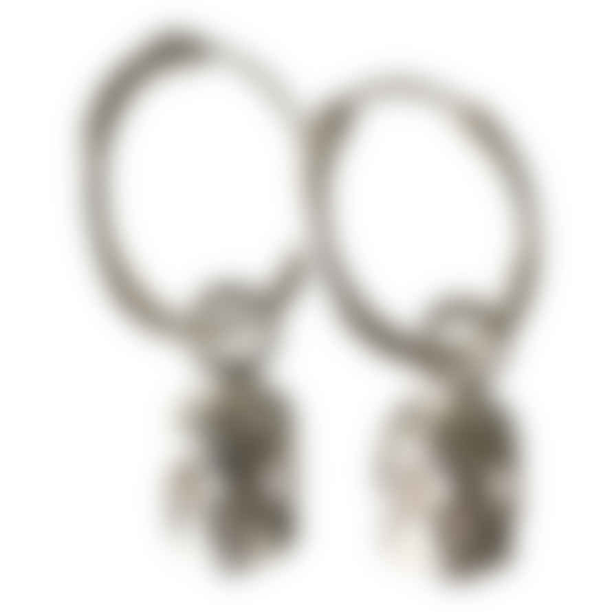 silver jewellery 925 Silver Small Skull Hoop Earrings