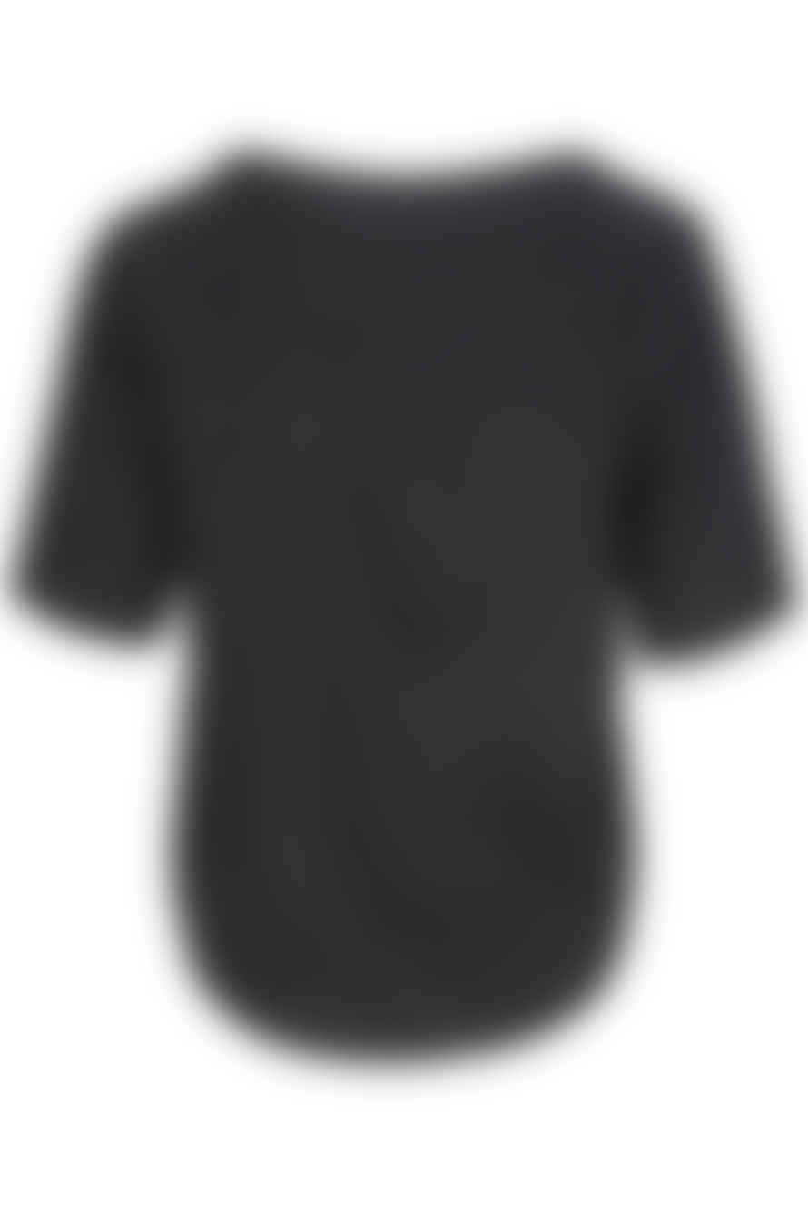 Oh Simple Black Silk T-Shirt