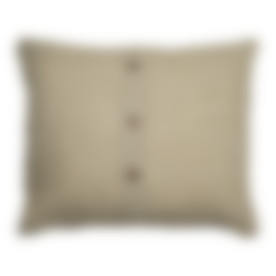 Olsson & Jensen Cushion 60x50cm in natural linen with white stripes