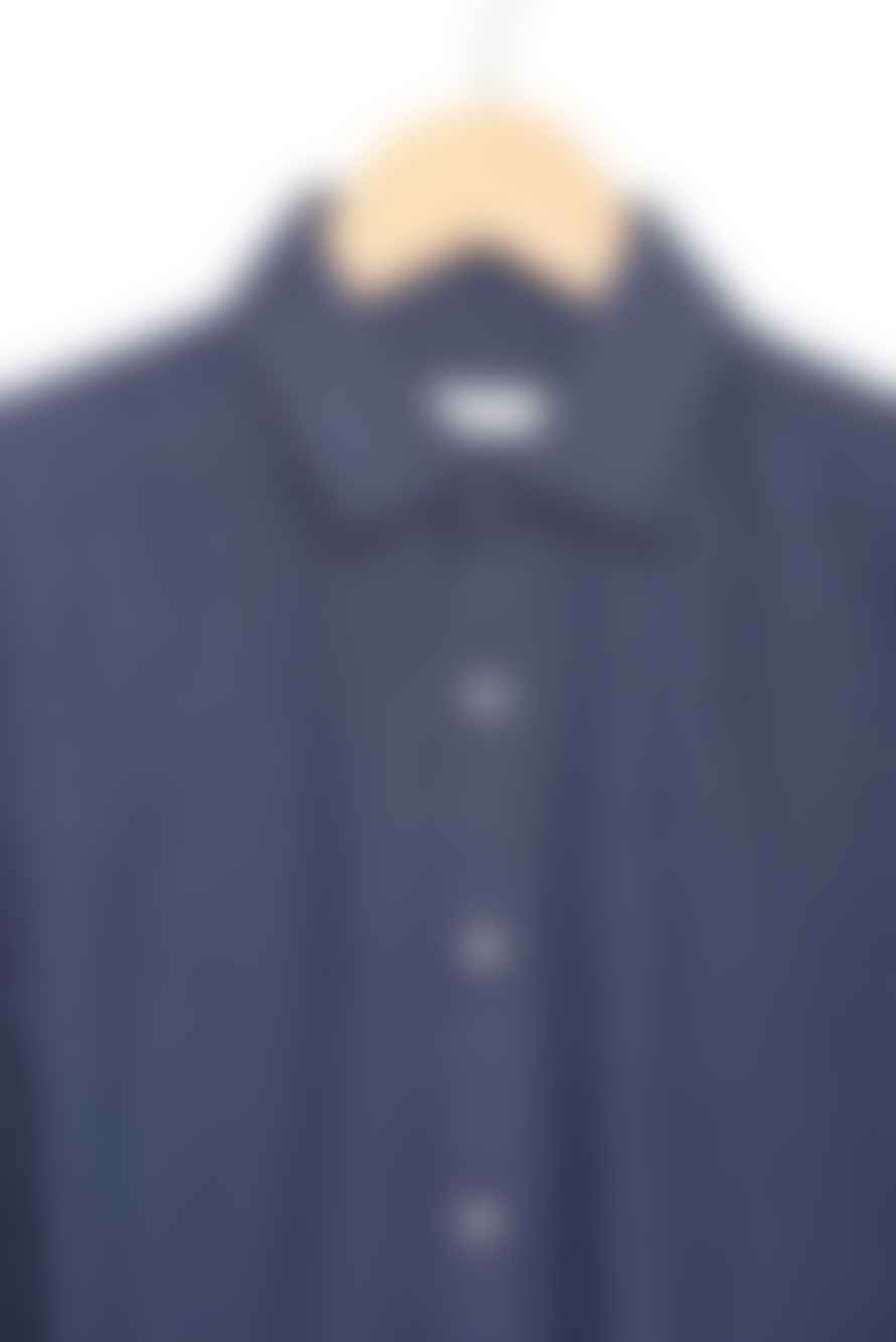 Carpasus Navy Classic Linen Shirt