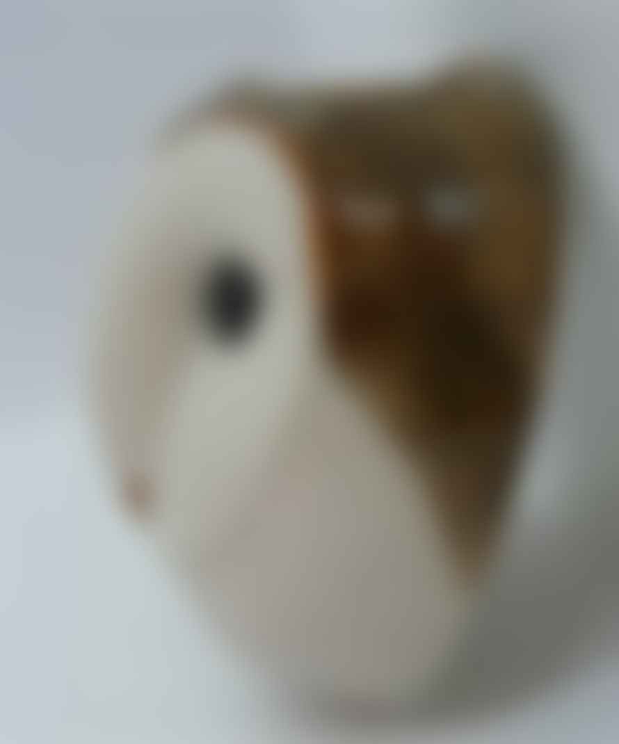 Quail Ceramics Barn Owl Wall Vase