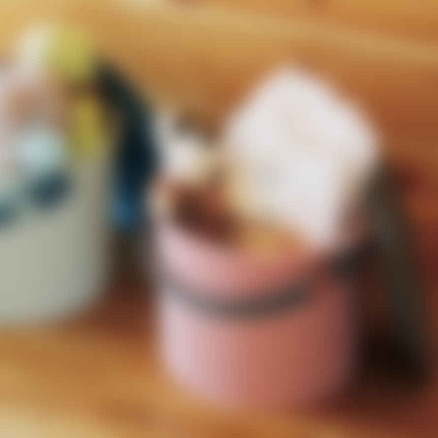 Hachiman Mini Rose-Grey Lidded Storage Bucket