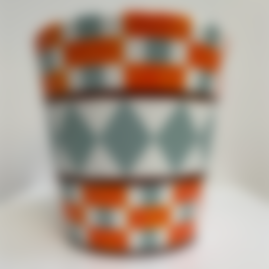 Asiatides Orange/Blue Planter Pot/Vase