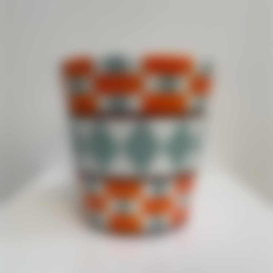 Asiatides Orange/Blue Planter Pot/Vase