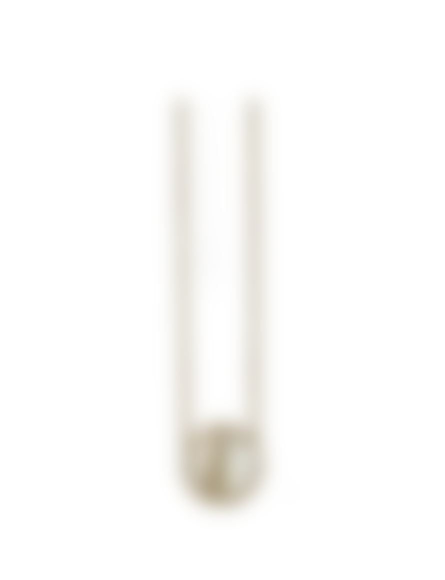 Lark London Lark Round Pendant - Mother Of Pearl (gold)