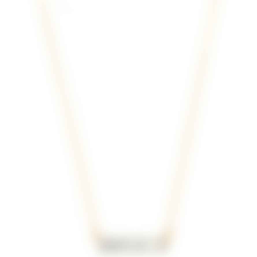 Lark London White & Gold Retangluar Shape Necklace