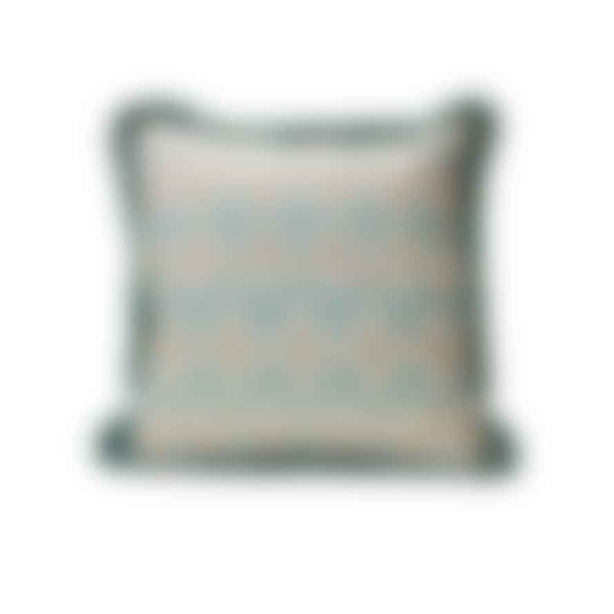 Jenny Blanc Exclusive Cushion Outdoor Fabric with Fringe